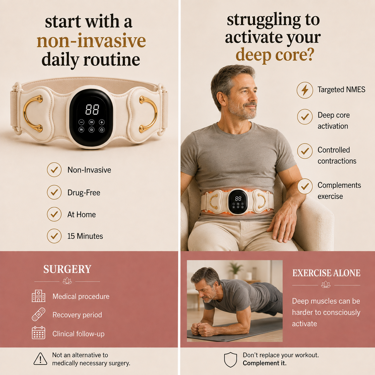 Lumivex Pro - 4-in-1 Core & Back Therapy Belt