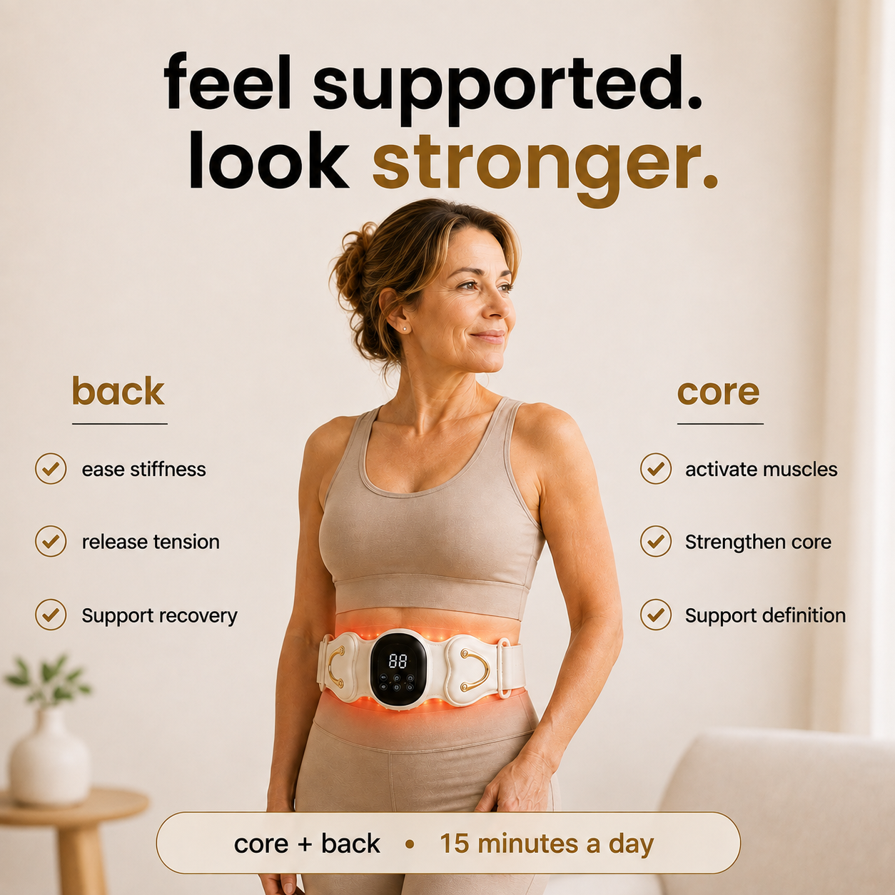 Lumivex Pro - 4-in-1 back therapy belt