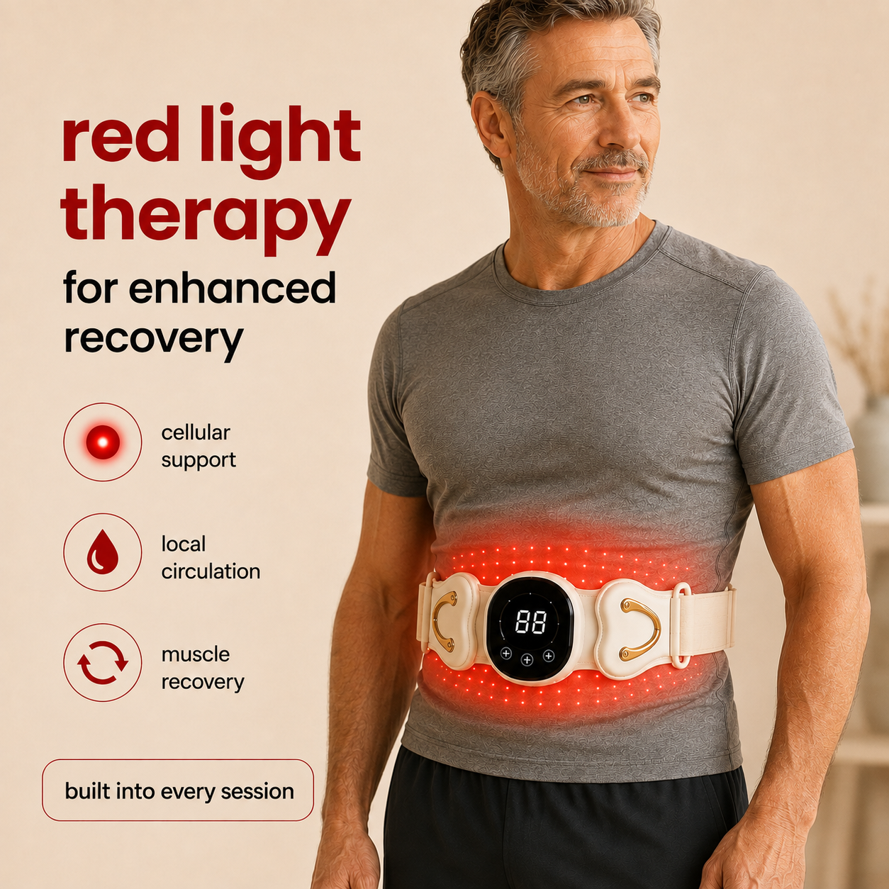 Lumivex Pro - 4-in-1 back therapy belt